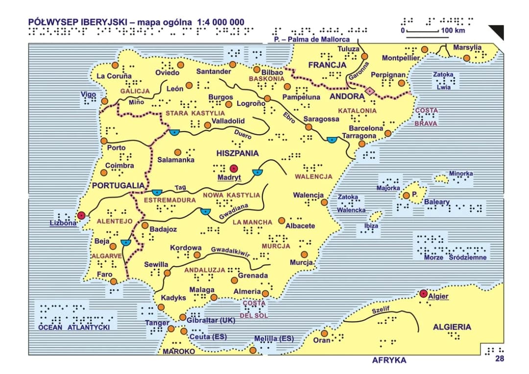 Gdzie leży półwysep iberyjski: kompletna lokalizacja w Europie i granice